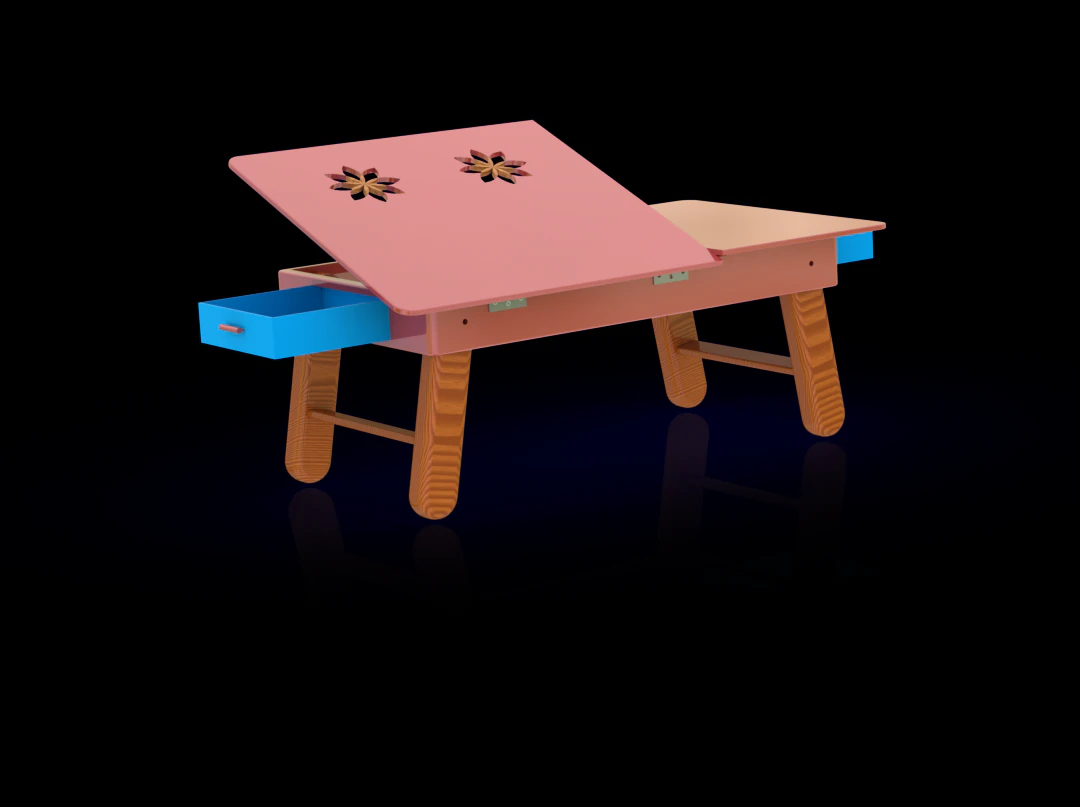 multipurpose foldable laptop table study table 3D Model .c4d .max .obj .3ds .fbx .stl .blend 
