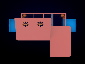 multipurpose foldable laptop table study table 3D Модель