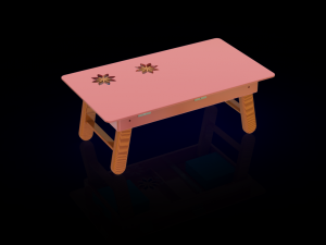 multipurpose foldable laptop table study table 3D Модель