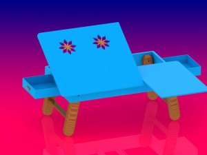 multipurpose foldable laptop table study table 3D Модель