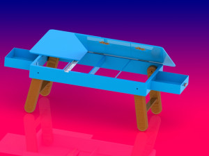 multipurpose foldable laptop table study table 3D Модель