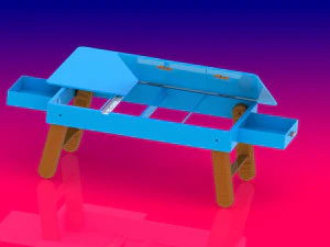 multipurpose foldable laptop table study table 3D Model