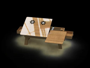 multipurpose foldable laptop table study table 3D Model