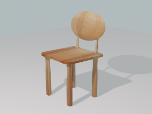 wood chair 3D Model