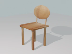 wood chair 3D Model