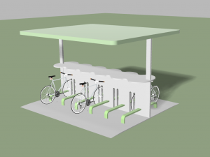 bike shelter Modelo 3D