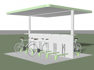 bike shelter 3D Model