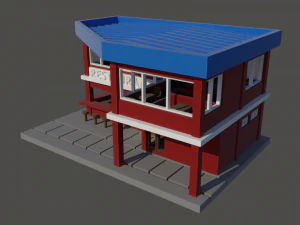 Restaurant in N Gauge 3D Print Model