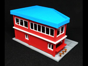 Restaurant in N Gauge 3D Print Model