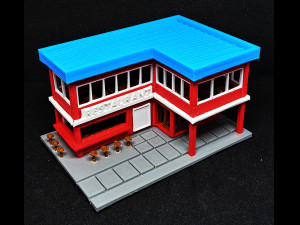 Restaurant in N Gauge 3D Baskı Modeli