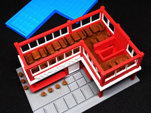 Restaurant in N Gauge 3D Baskı Modeli