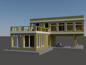 House in L form in N gauge 3Dプリントモデル
