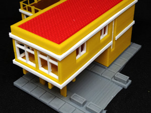 House in L form in N gauge 3Dプリントモデル