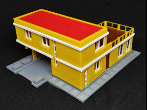 House in L form in N gauge 3Dプリントモデル