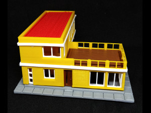 House in L form in N gauge 3Dプリントモデル