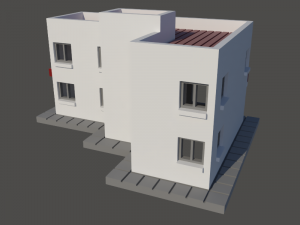 Small building with commerce and apartments in N gauge Modello di stampa 3D