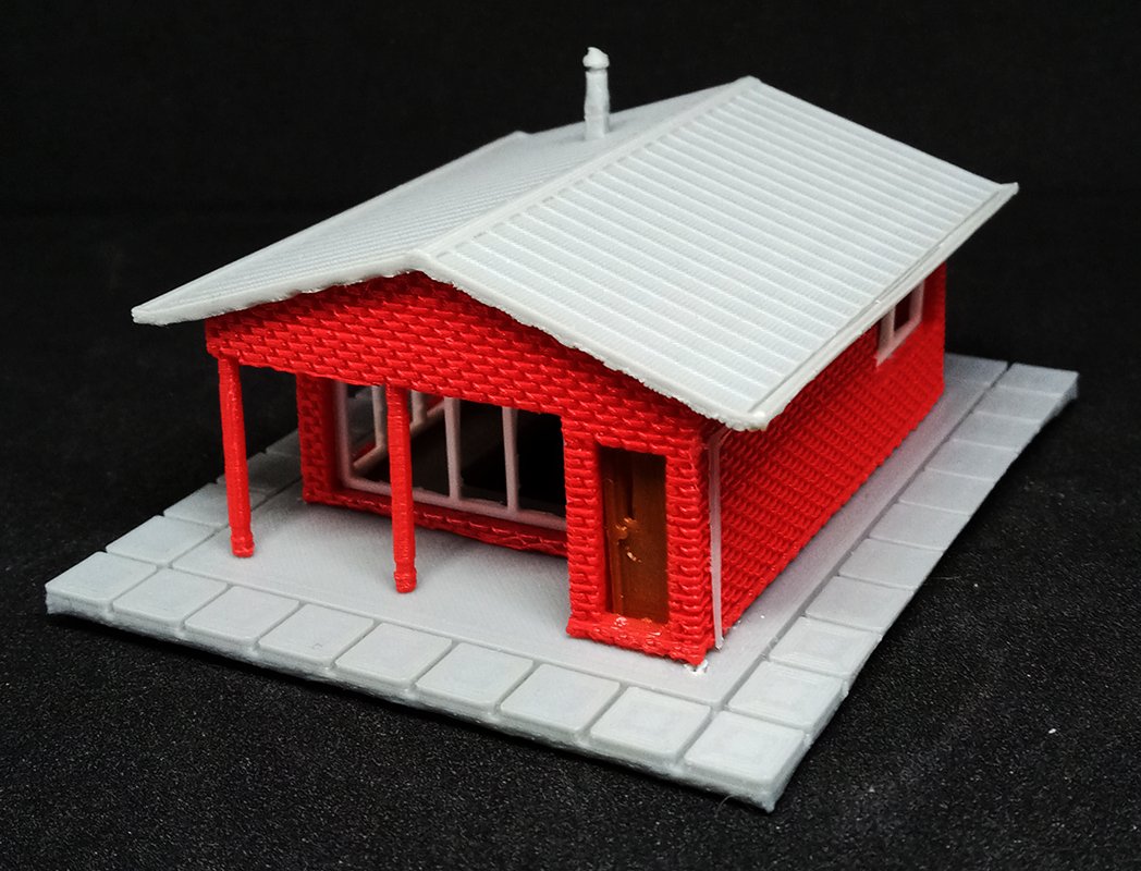 3D Printing a House for Model Railroads 