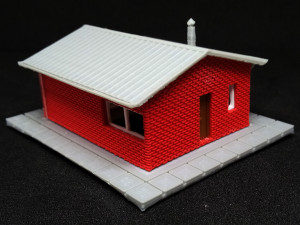 Small basic house in bricks in N gauge 3D-Druckmodell