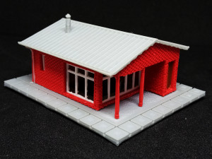 Small basic house in bricks in N gauge 3D-Druckmodell