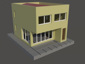 Basic mediterranean house in N gauge 3D Print Models