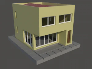 N ölçüsünde sade Akdeniz evi 3D Baskı Modeli