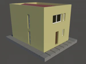 Basic mediterranean house in N gauge 3D Print Model