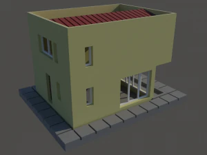 Basic mediterranean house in N gauge 3D Print Model