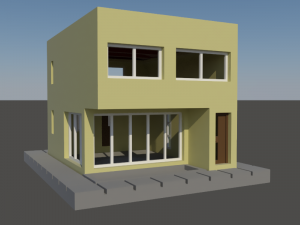 Basic mediterranean house in N gauge 3D 打印模型