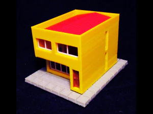 Basic mediterranean house in N gauge 3D Print Model