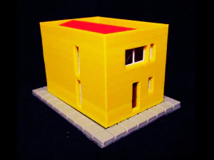 Basic mediterranean house in N gauge 3D Print Model
