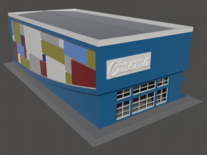 Cinema CS in N gauge 3D-Druckmodell