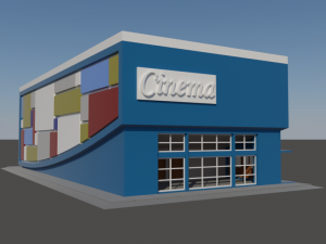 Cinema CS in N gauge 3D-Druckmodell