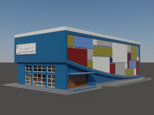 Cinema CS in N gauge 3D-Druckmodell