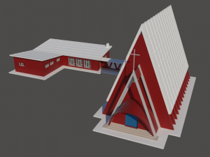 Church CS in N gauge Model Cetak 3D