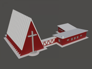 Church CS in N gauge Model Cetak 3D