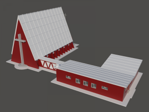 Church CS in N gauge Model Cetak 3D