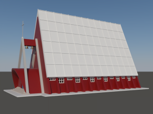 Church CS in N gauge Model Cetak 3D
