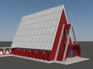 Church CS in N gauge Model Cetak 3D