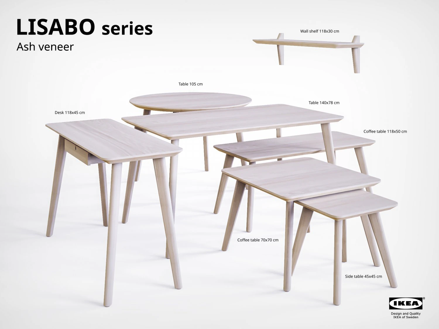 table collection ikea lisabo 3D Model .c4d .max .obj .3ds .fbx .stl .blend 