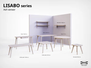 table collection ikea lisabo 3D Model