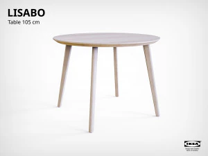 table collection ikea lisabo 3D Model