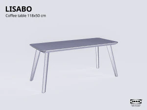table collection ikea lisabo 3D Model