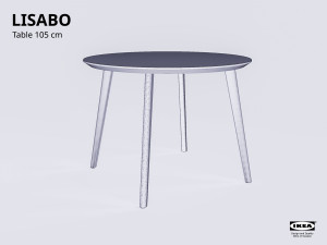 table collection ikea lisabo 3D Модель