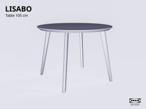 table collection ikea lisabo 3D Model