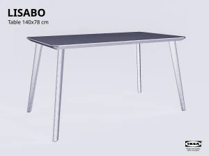 table collection ikea lisabo 3D Model