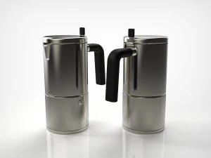 coffee pot and coffee cup 3D Model