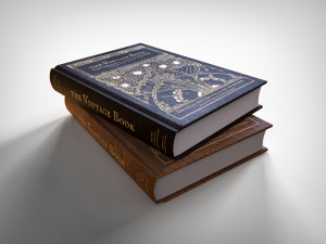 vintage book 3D Model