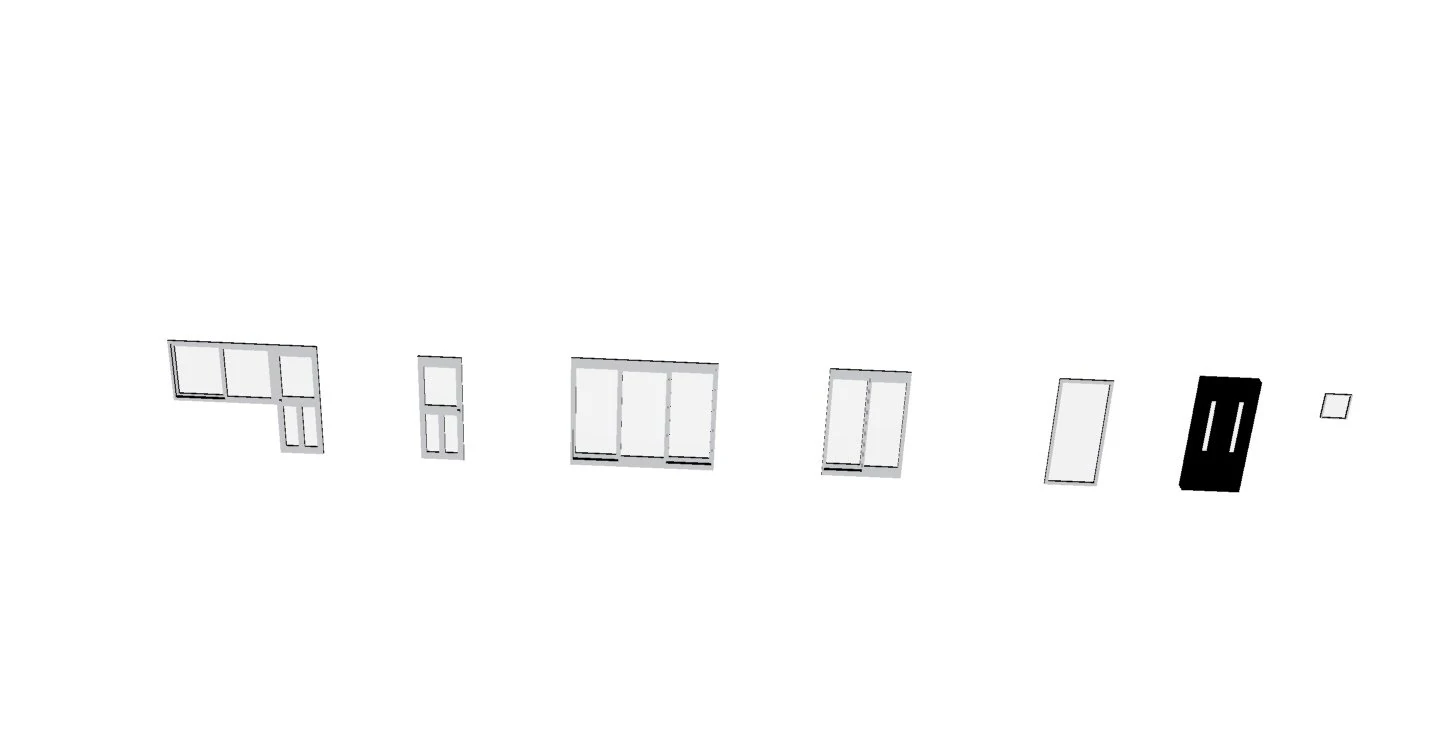 DoorWindow and Elevator door 3D Model .c4d .max .obj .3ds .fbx .stl .blend