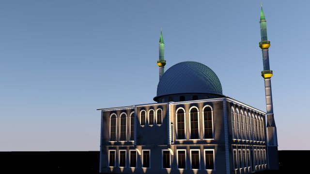 mechet 3D Model .c4d .max .obj .3ds .fbx .stl .blend