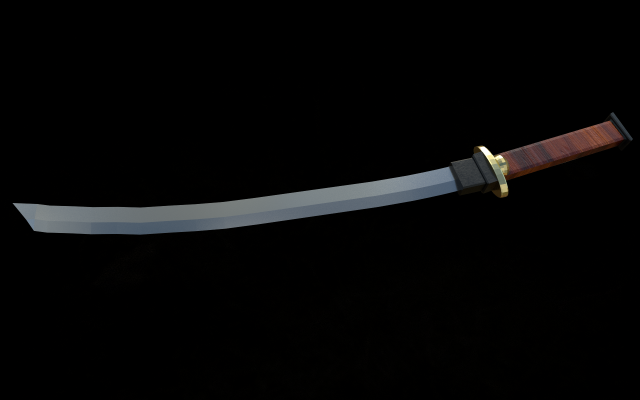 katana 3D मॉडल .c4d .max .obj .3ds .fbx .stl .blend 